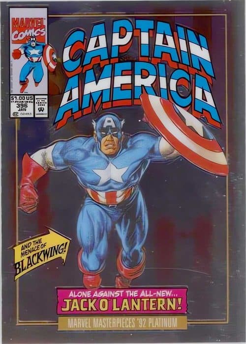 Captain America #16-V — 2024 Skybox Marvel Masterpieces '92 Platinum