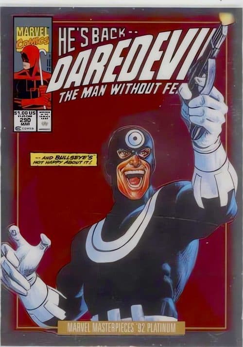 Bullseye #19-V — 2024 Skybox Marvel Masterpieces '92 Platinum
