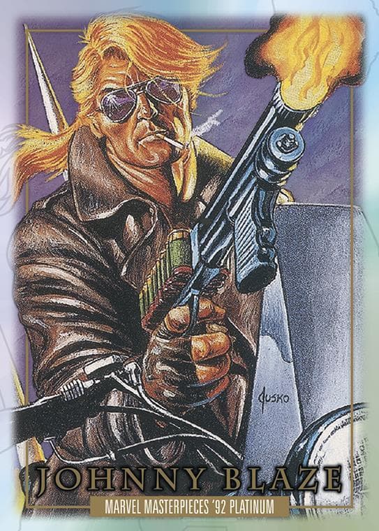 Johnny Blaze #2 — 2024 Skybox Marvel Masterpieces '92 Platinum