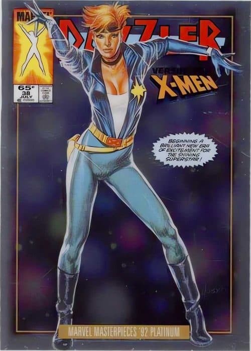 Dazzler #20-V — 2024 Skybox Marvel Masterpieces '92 Platinum