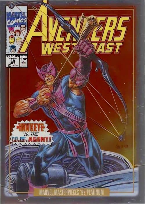 Hawkeye #34-V — 2024 Skybox Marvel Masterpieces '92 Platinum