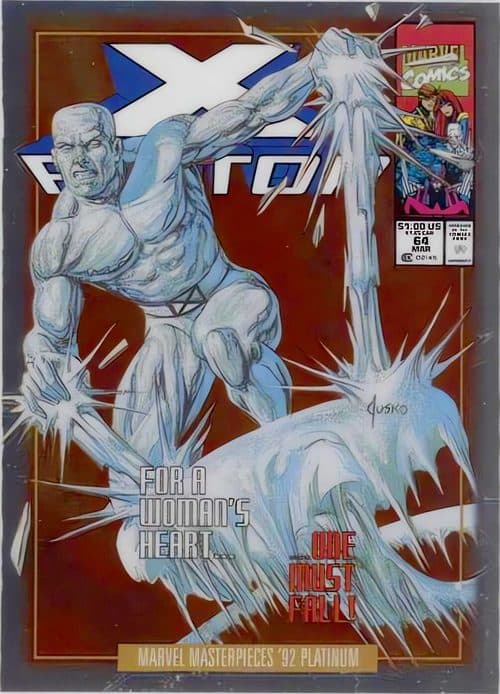 Iceman #40-V — 2024 Skybox Marvel Masterpieces '92 Platinum