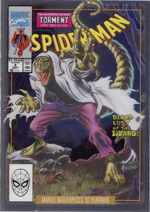Lizard #41-V — 2024 Skybox Marvel Masterpieces '92 Platinum