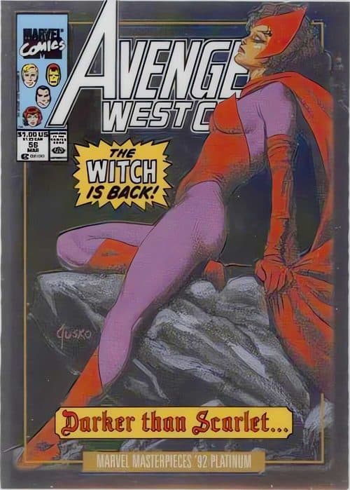 Scarlet Witch #47-V — 2024 Skybox Marvel Masterpieces '92 Platinum
