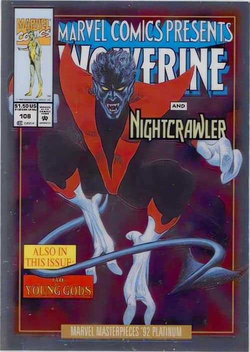 Nightcrawler #62-V — 2024 Skybox Marvel Masterpieces '92 Platinum
