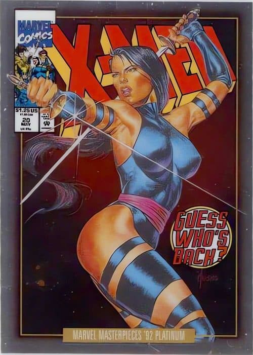 Psylocke #65-V — 2024 Skybox Marvel Masterpieces '92 Platinum