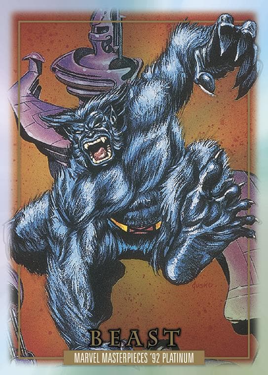 Beast #7 — 2024 Skybox Marvel Masterpieces '92 Platinum