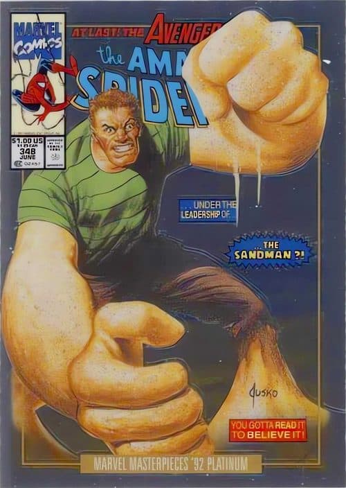 Sandman #77-V — 2024 Skybox Marvel Masterpieces '92 Platinum