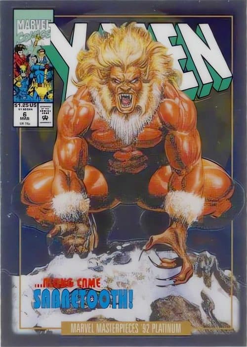 Sabretooth #78-V — 2024 Skybox Marvel Masterpieces '92 Platinum