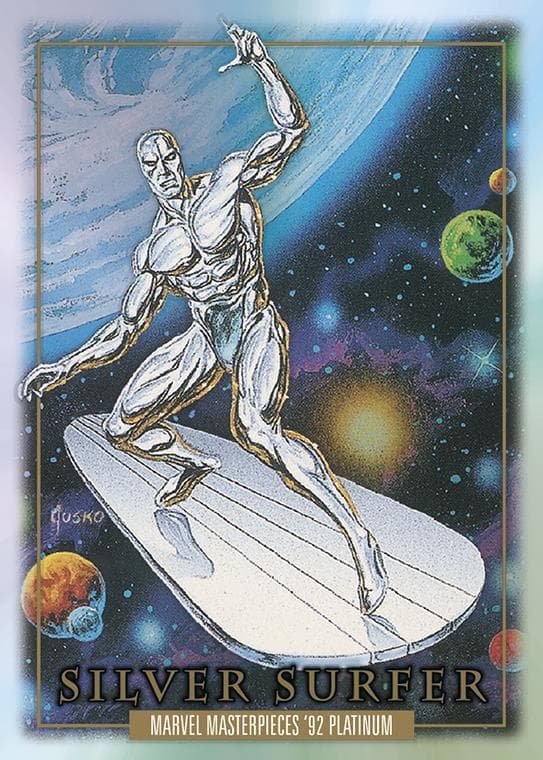 Silver Surfer #90 — 2024 Skybox Marvel Masterpieces '92 Platinum