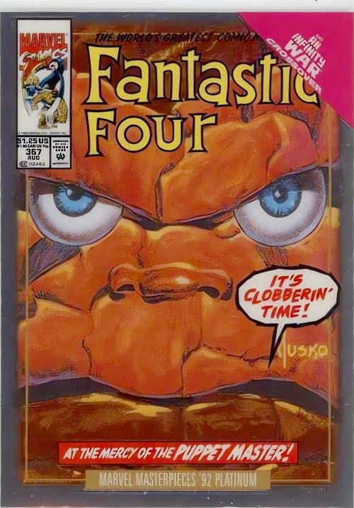 Thing #91-V — 2024 Skybox Marvel Masterpieces '92 Platinum