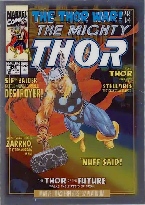 Thor #92-V — 2024 Skybox Marvel Masterpieces '92 Platinum