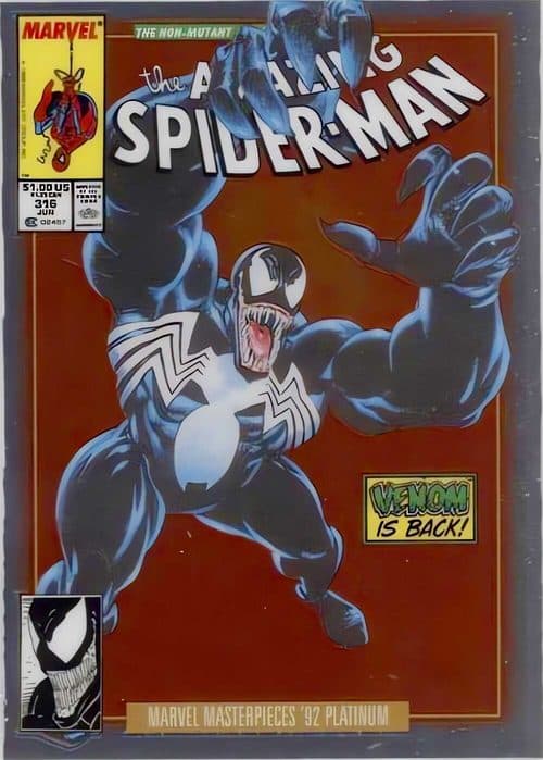 Venom #97-V — 2024 Skybox Marvel Masterpieces '92 Platinum