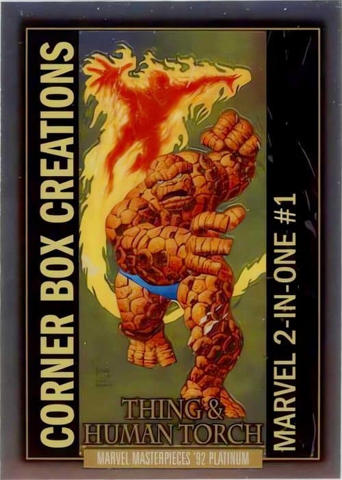 Thing & Human Torch #CB-15 — 2024 Skybox Marvel Masterpieces '92 Platinum