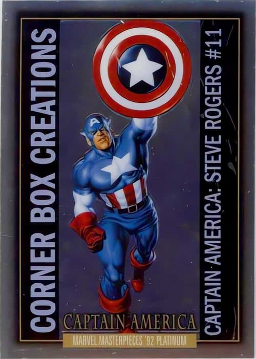 Captain America #CB-2 — 2024 Skybox Marvel Masterpieces '92 Platinum