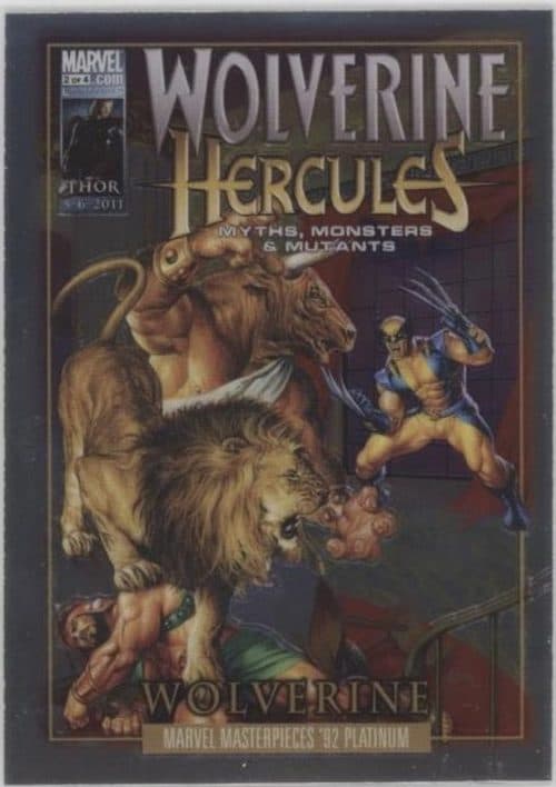 Wolverine/Hercules: Myths, Monsters & Mutants (2010) #1 #FC-6 — 2024 Skybox Marvel Masterpieces '92 Platinum