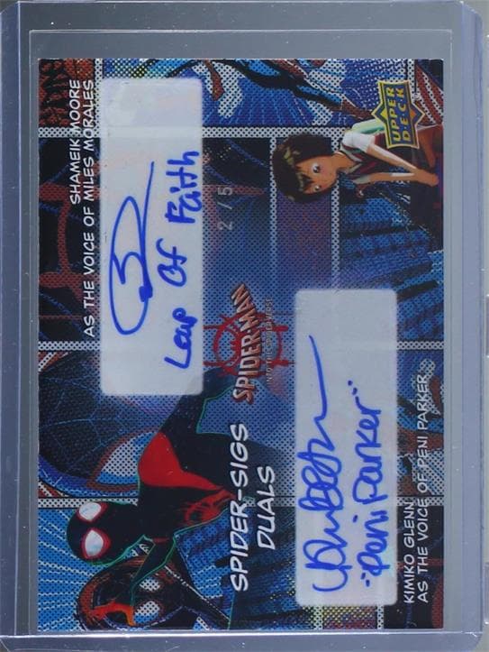 Shameik Moore as Miles Morales "Leap of Faith"/Kimiko Glenn as Peni Parker "Peni Parker" #DA-SMKG — Spider-Man: Into the Spider-Verse