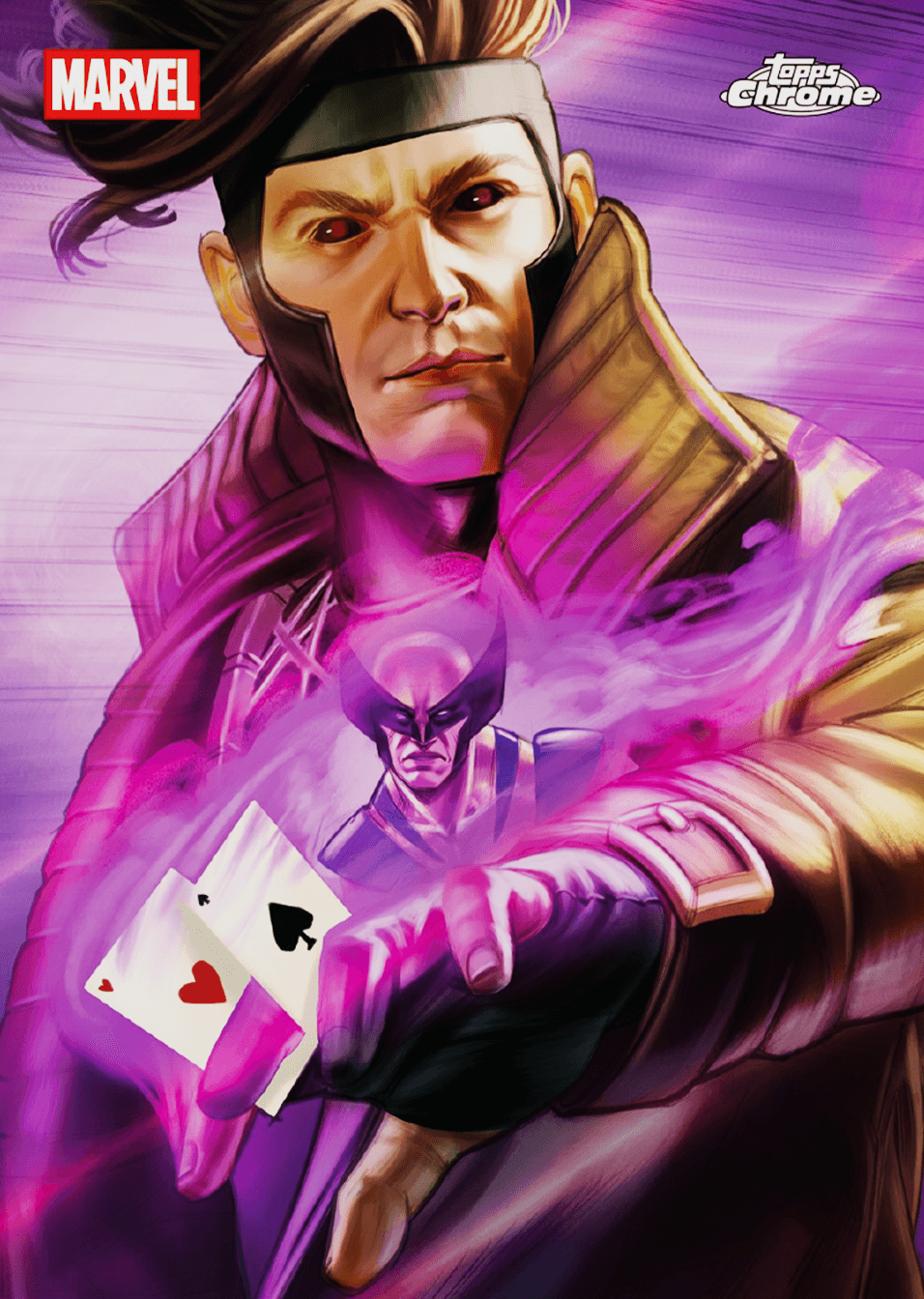 Wolverine & Gambit #DE-5 — Topps Chrome Deadpool