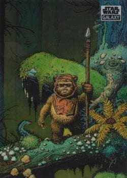 Warrior Ewok - William Stout #12 — 2021 Topps Chrome Star Wars Galaxy