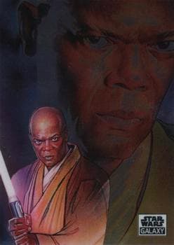 Mace Windu - Steve Chorney #42 — 2021 Topps Chrome Star Wars Galaxy