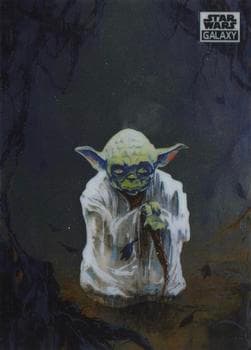 Yoda on Dagobah - Doug Cowan #44 — 2021 Topps Chrome Star Wars Galaxy