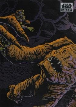 Rancor Ranks Best of Beasts - Rob Dobi #75 — 2021 Topps Chrome Star Wars Galaxy