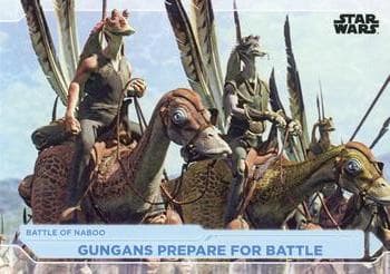 Gungans Prepare For Battle #1 — 2021 Topps Star Wars Battle Plans