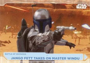 Jango Fett Takes On Master Windu #14 — 2021 Topps Star Wars Battle Plans