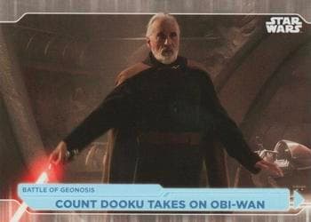 Count Dooku Takes On Obi-Wan #17 — 2021 Topps Star Wars Battle Plans