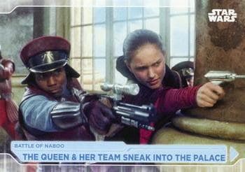 The Queen & Her Team Sneak Into The Palace #2 — 2021 Topps Star Wars Battle Plans