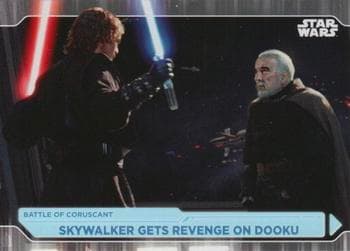 Skywalker Gets Revenge On Dooku #27 — 2021 Topps Star Wars Battle Plans