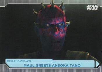 Maul Greets Ahsoka Tano #36 — 2021 Topps Star Wars Battle Plans