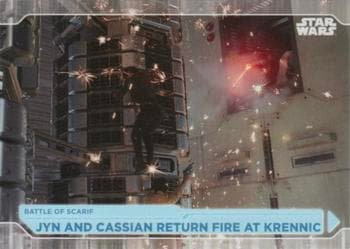 Jyn And Cassian Return Fire At Krennic #57 — 2021 Topps Star Wars Battle Plans