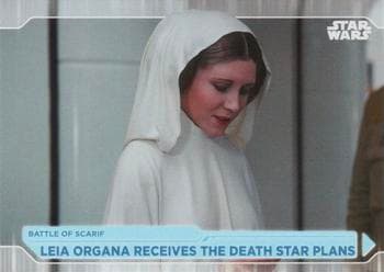 Leia Organa Receives The Death Star Plans #60 — 2021 Topps Star Wars Battle Plans