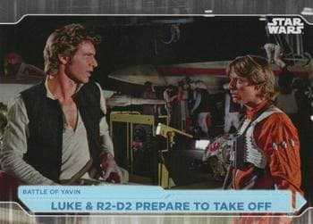 Luke & R2-D2 Prepare To Take Off #62 — 2021 Topps Star Wars Battle Plans