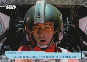 Luke & Wedge Fly Into The Trench #68 — 2021 Topps Star Wars Battle Plans