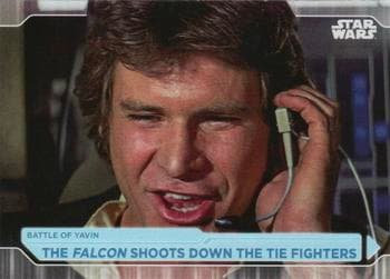 The Falcon Shoots Down The Tie Fighters #69 — 2021 Topps Star Wars Battle Plans
