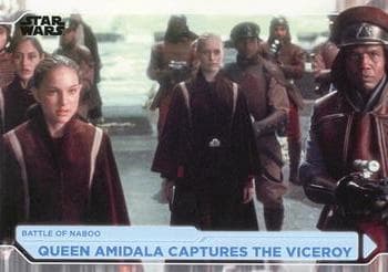 Queen Amidala Captures The Viceroy #7 — 2021 Topps Star Wars Battle Plans