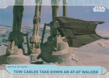 Tow Cables Take Down An At-At Walker #74 — 2021 Topps Star Wars Battle Plans