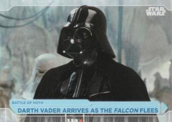 Darth Vader Arrives As The Falcon Flees #80 — 2021 Topps Star Wars Battle Plans