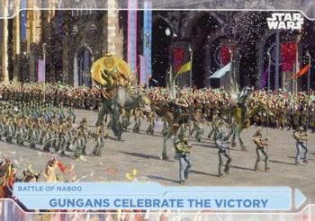 Gungans Celebrate The Victory #9 — 2021 Topps Star Wars Battle Plans