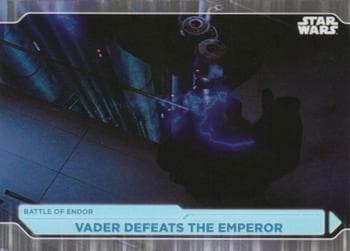 Vader Defeats The Emperor #90 — 2021 Topps Star Wars Battle Plans