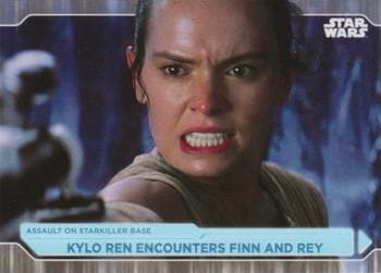 Kylo Ren Encounters Finn And Rey #96 — 2021 Topps Star Wars Battle Plans