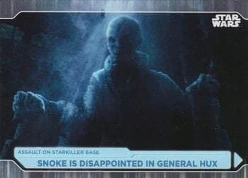 Snoke Is Disappointed In General Hux #99 — 2021 Topps Star Wars Battle Plans