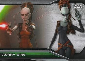 Aurra Sing - The Clone Wars #B1-7 — 2021 Topps Star Wars Bounty Hunters