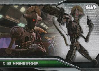 C-21 Highsinger - The Clone Wars #B1-72 — 2021 Topps Star Wars Bounty Hunters