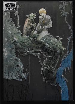 Yoda and Luke Skywalker #39 — 2022 Topps Chrome Star Wars Galaxy