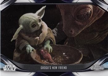 The Child's New Friend #S2-19 — 2022 Topps Chrome Star Wars: The Mandalorian Beskar Edition
