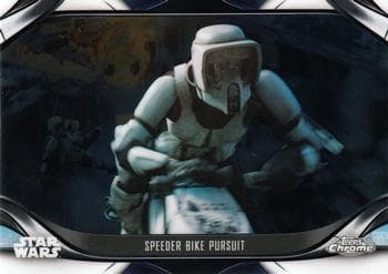 Speeder Bike Pursuit #S2-22 — 2022 Topps Chrome Star Wars: The Mandalorian Beskar Edition