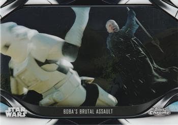 Boba's Brutal Assault #S2-32 — 2022 Topps Chrome Star Wars: The Mandalorian Beskar Edition